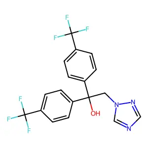 1H-1,2,4-Triazole-1-ethanol, alpha,alpha-bis(4-(trifluoromethyl)phenyl)- structure