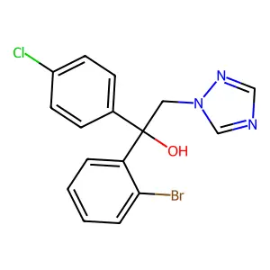 1H-1,2,4-Triazole-1-ethanol, alpha-(2-bromophenyl)-alpha-(4-chlorophenyl)- structure