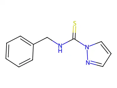 N-benzylpyrazole-1-carbothioamide structure
