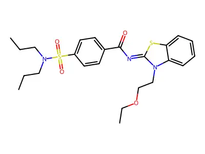(Z)-4-(N,N-dipropylsulfamoyl)-N-(3-(2-ethoxyethyl)benzo[d]thiazol-2(3H)-ylidene)benzamide structure
