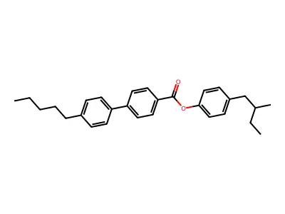 [2-(2-Methylbutyl)phenyl] 4-(4-pentylphenyl)benzoate structure
