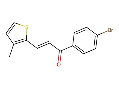 1-(4-Bromophenyl)-3-(3-methylthiophen-2-yl)prop-2-en-1-one structure