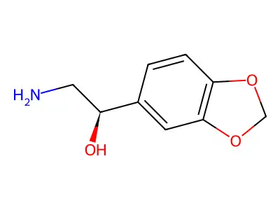 2-Amino-1-benzo[1,3]dioxol-5-yl-ethanol structure