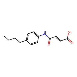 4-(4-丁基苯氨基)-4-氧代丁-2-烯酸 structure