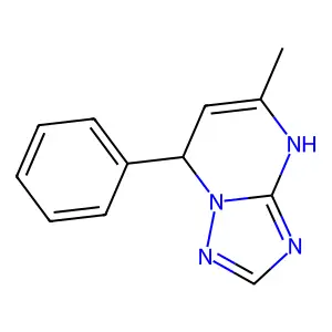 5-Methyl-7-phenyl-4,7-dihydro[1,2,4]triazolo[1,5-a]pyrimidine structure