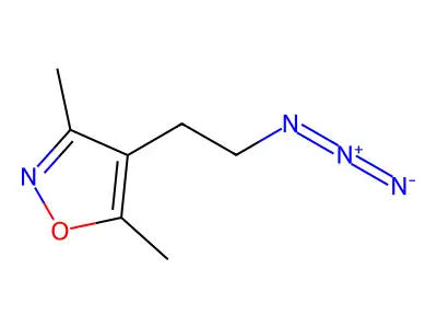 4-(2-Azidoethyl)-3,5-dimethyl-1,2-oxazole structure