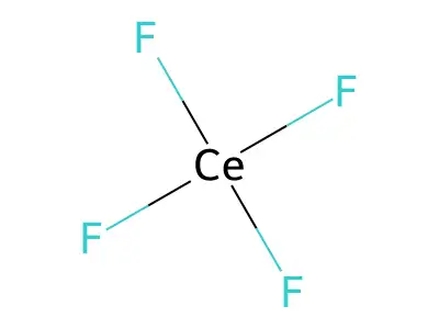 四氟化铈 structure