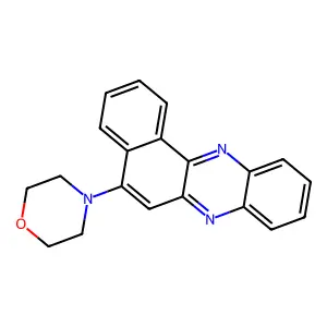 5-(4-Morpholinyl)benzo[a]phenazine structure