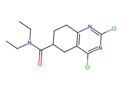 2,4-Dichloro-5,6,7,8-tetrahydro-quinazoline-6-carboxylic acid diethylamide structure