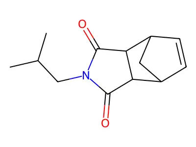 2-Isobutyl-3a,4,7,7a-tetrahydro-1H-4,7-methanoisoindole-1,3(2H)-dione structure