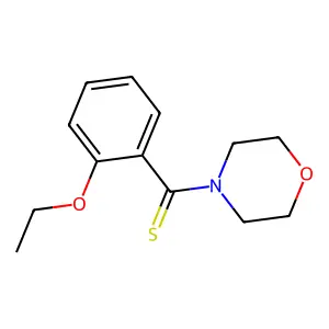 Morpholine, 4-(o-ethoxythiobenzoyl)- structure