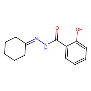 N'-cyclohexylidene-2-hydroxybenzohydrazide structure