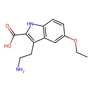 3-(2-Amino-ethyl)-5-ethoxy-1H-indole-2-carboxylic acid structure