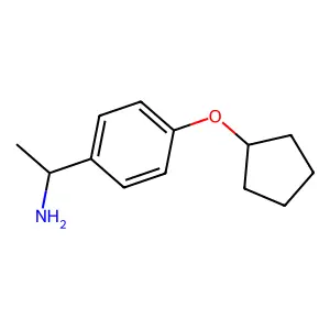 对环戊氧基-α-甲基苄胺 structure