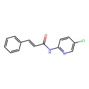 N-(5-chloro-2-pyridinyl)-3-phenylacrylamide structure