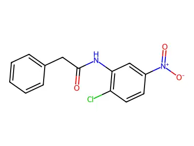 N-(2-chloro-5-nitrophenyl)-2-phenylacetamide structure