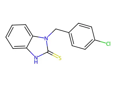 1-(4-chlorobenzyl)-1H-benzimidazole-2-thiol structure