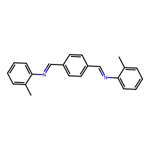 N-(2-methylphenyl)-1-[4-[(2-methylphenyl)iminomethyl]phenyl]methanimine structure