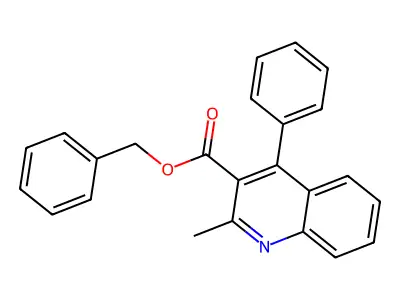 Benzyl 2-methyl-4-phenylquinoline-3-carboxylate structure