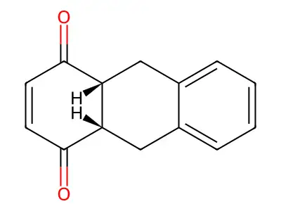 (4aR,9aS)-4a,9,9a,10-tetrahydroanthracene-1,4-dione structure