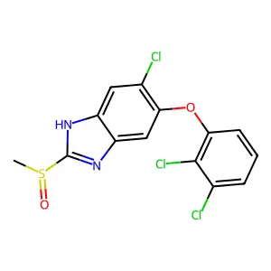 Triclabendazole sulfoxide structure