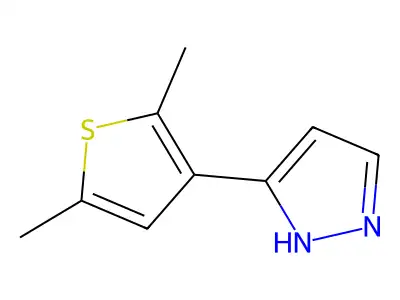 3-(2,5-dimethyl-3-thienyl)-1H-pyrazole structure