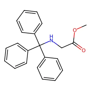 Methyl 2-(tritylamino)acetate structure