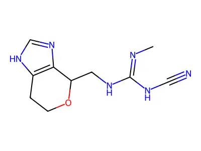 Pyrano[3,4-d]imidazole,guanidine deriv. structure