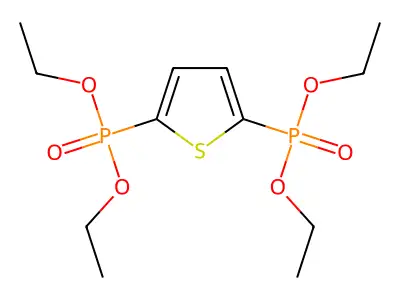 2,5-Bis(diethoxyphosphoryl)thiophene structure