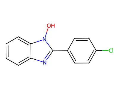 2-(4-chlorophenyl)-1H-1,3-benzimidazol-1-ol structure