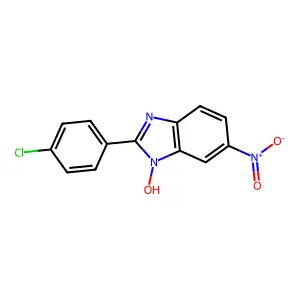 2-(4-chlorophenyl)-6-nitro-1H-1,3-benzimidazol-1-ol structure
