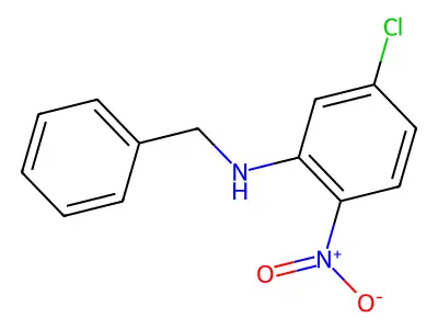 N-benzyl-5-chloro-2-nitroaniline structure