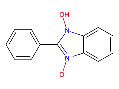 1H-Benzimidazole, 1-hydroxy-2-phenyl-, 3-oxide structure