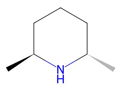 (2R,6R)-2,6-dimethylpiperidine structure