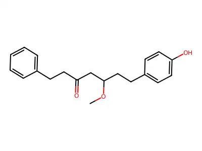 7-(4-Hydroxyphenyl)-5-methoxy-1-phenylheptan-3-one structure