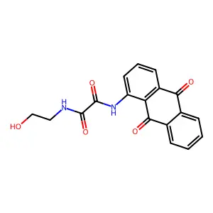 N-(1-蒽醌基)-N'-(2-羟乙基)乙二酰胺 structure