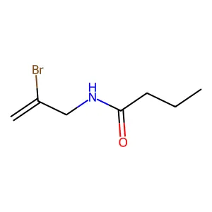 Butyramide, N-(2-bromoallyl)- structure