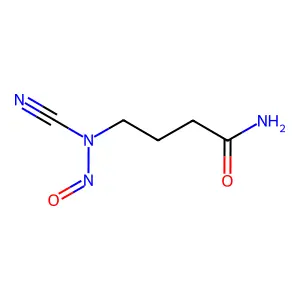 Butyramide, 4-(nitrosocyanamido)- structure