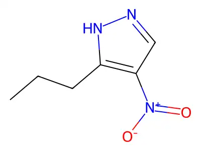 4-nitro-3-propyl-1H-pyrazole structure