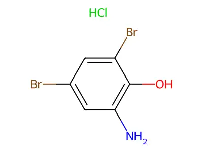 Phenol, 2-amino-4,6-dibromo-, hydrochloride structure