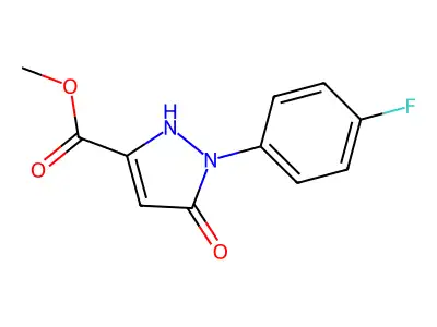 methyl 1-(4-fluorophenyl)-5-hydroxy-1H-pyrazole-3-carboxylate structure