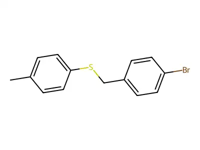 p-Tolyl(p-bromobenzyl) sulfide structure