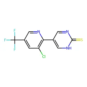 5-(3-Chloro-5-(trifluoromethyl)pyridin-2-yl)pyrimidine-2-thiol structure