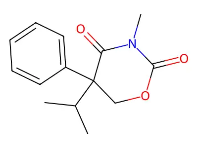 3-Methyl-5-phenyl-5-(propan-2-yl)-1,3-oxazinane-2,4-dione structure