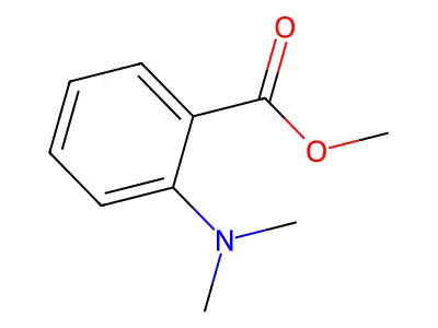 Methyl N,N-dimethylanthranilate structure