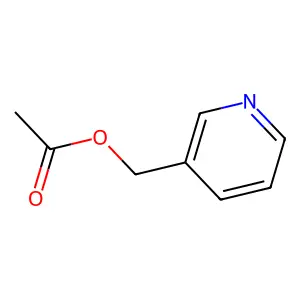 (Pyridin-3-yl)methyl acetate structure