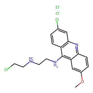 Quinacrine ethyl M/2 structure