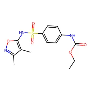Ethyl 4-{[(3,4-dimethyl-5-isoxazolyl)amino]sulfonyl}phenylcarbamate structure