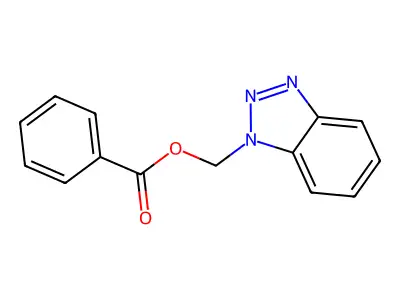 1H-1,2,3-Benzotriazol-1-ylmethyl benzoate structure
