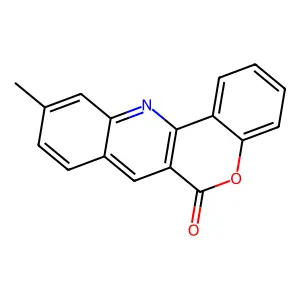 6H-[1]Benzopyrano[4,3-b]quinolin-6-one, 10-methyl- structure